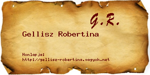 Gellisz Robertina névjegykártya